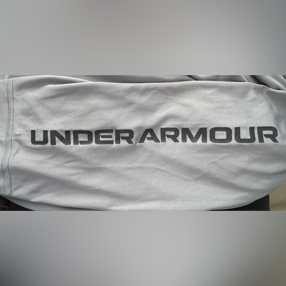 Under Armour Drift Tide Crewneck Loose Long Sleeve Tee Gray 2XL XXL - Picture 11 of 12